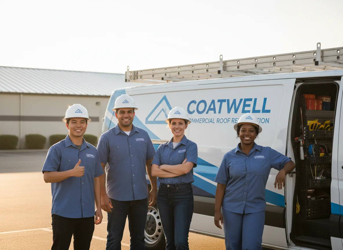 Commercial roof coating company in Adams, MA