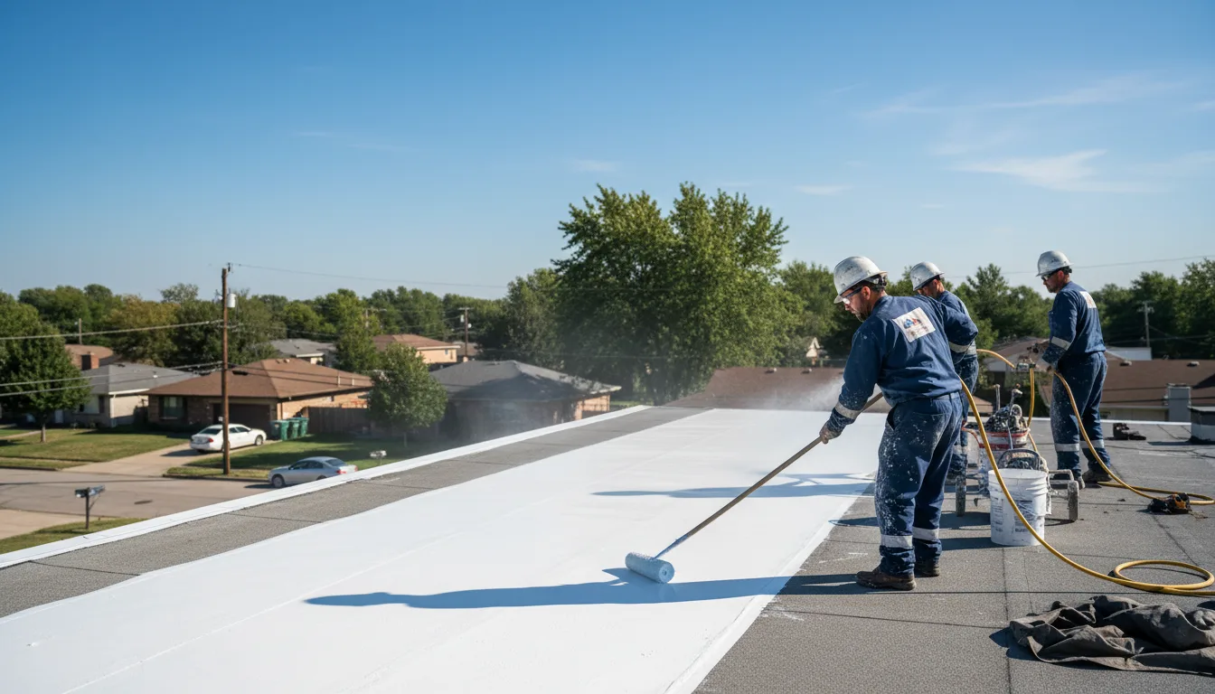 Commercial roof coating in Adams, MA near me